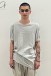 BORIS BIDJAN SABERI short-sleeved T-shirt TS CLASSIC1 RIB RF F035 light gray 4